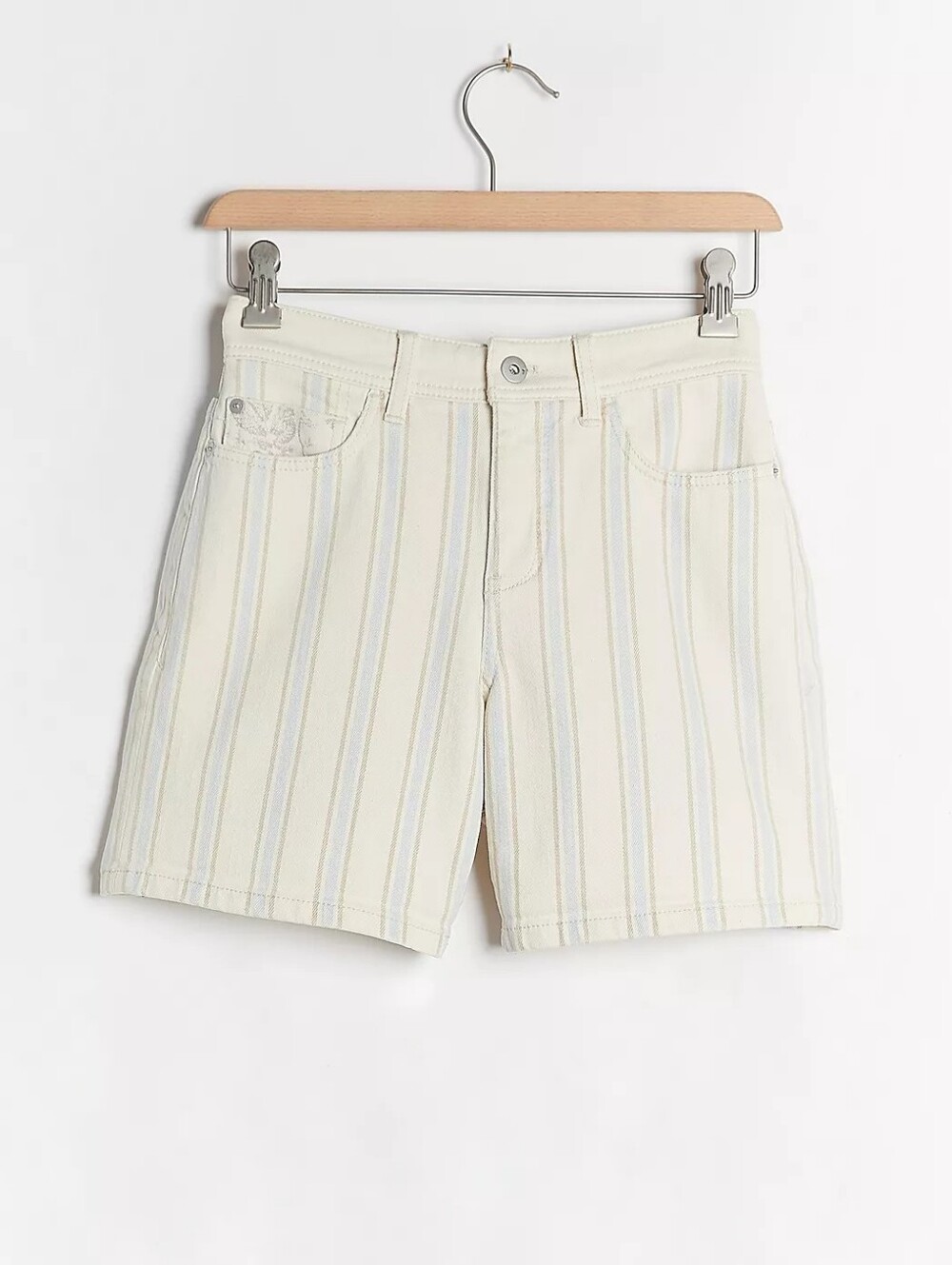 Anthropologie Pilcro Slim Boyfriend Striped Shorts Size 29
